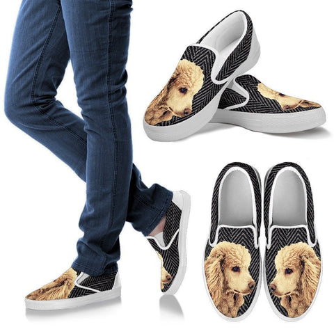 Poodle Dog Print Slip Ons For Women-Express Shipping