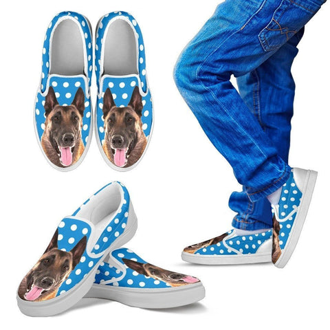 Belgian Malinois Dog Slip Ons For Kids-Free Shipping