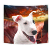 Cute Bull Terrier Print Tapestry-Free Shipping