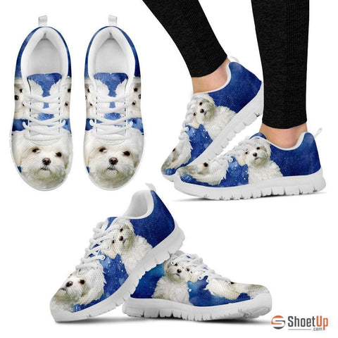 Maltese Dog Running Shoes For Women-Free Shipping