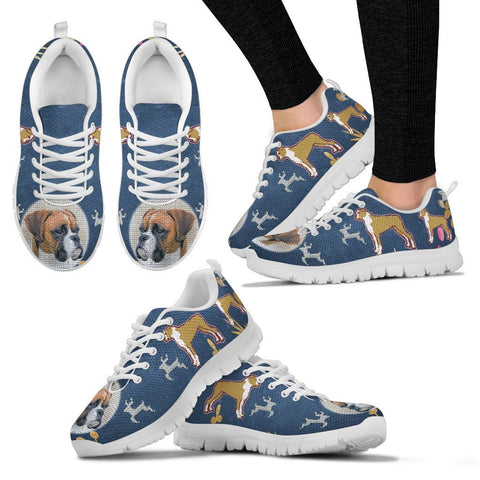Boxer Christmas Running Shoes For Women- Free Shipping