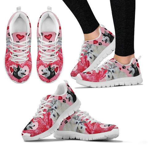 Valentine's Day Special-Siberian Husky Print Running Shoes For Women-Free Shipping