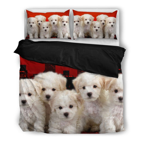 Bichon Frise Puppies Bedding Set- Free Shipping
