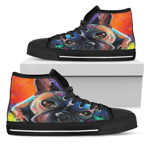 FRENCH BULLDOG Art Women's High Top