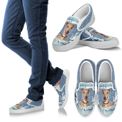 Italian Greyhound Dog Print Slip Ons For Women-Express Shipping