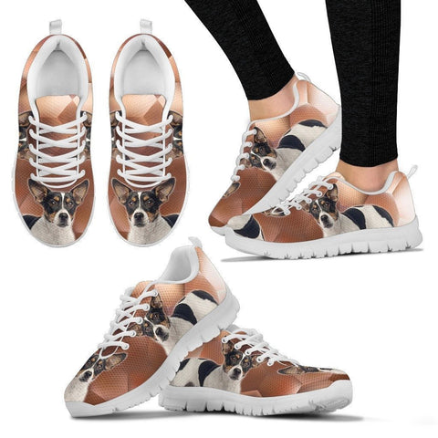Teddy Roosevelt Terrier Print (White/Black) Running Shoes For Women-Express Shipping