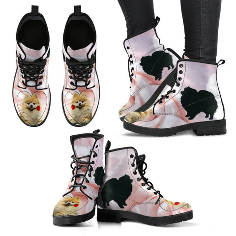 Valentine's Day Special Pomeranian Print Boots For Women-Free Shipping
