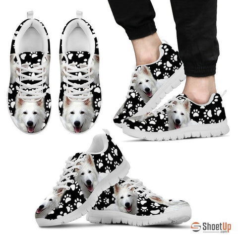 Dog  Paws Print (Black/White) Running Shoes For Men-Free Shipping Limited Edition