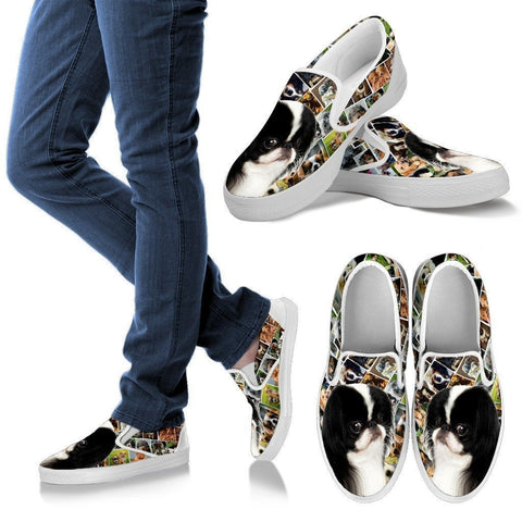 Amazing Japanese Chin Dog Print Slip Ons For Women-Express Shipping