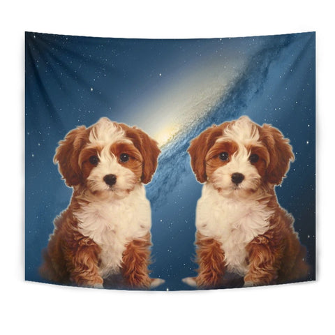 Cute Cavapoo Print Tapestry-Free Shipping