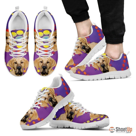 Broholmer Dog (White/Black) Running Shoes For Men-Free Shipping