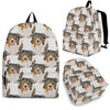 Australian Shepherd Dog Print Backpack-Express Shipping