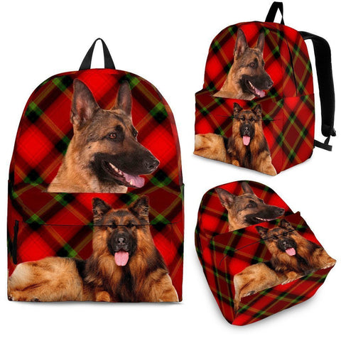 German Shepherd Dog Print Backpack-Express Shipping