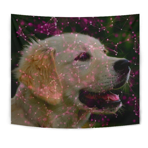 Lovely Golden Retriever Dog Print Tapestry-Free Shipping