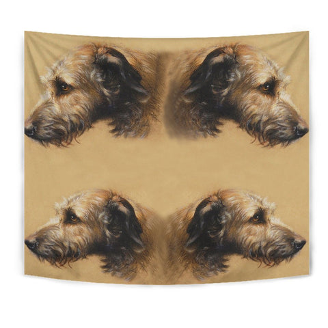 Irish Wolfhound Print Tapestry-Free Shipping