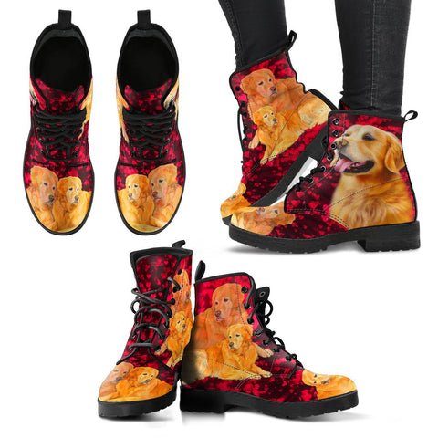 Valentine's Day Special-Golden Retriever Print Boots For Women-Free Shipping