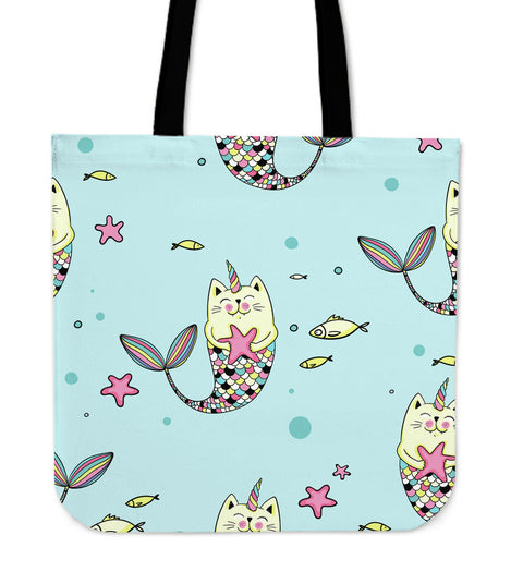 Mercaticorn Tote Bag - Cat Unicorn