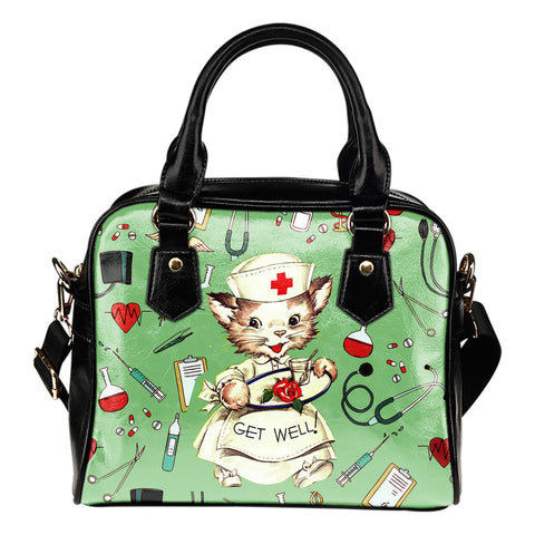 NURSE CAT HANDBAG - 2 Green