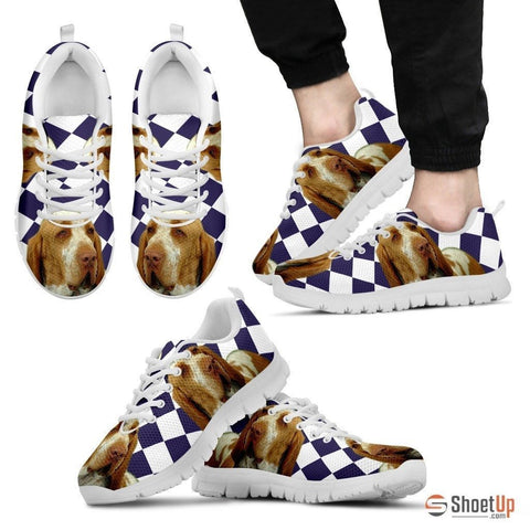 Bracco Italiano Dog (White/Black) Running Shoes For Men-Free Shipping
