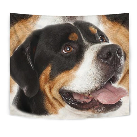 Greater Swiss Mountain Dog Print Tapestry-Free Shipping