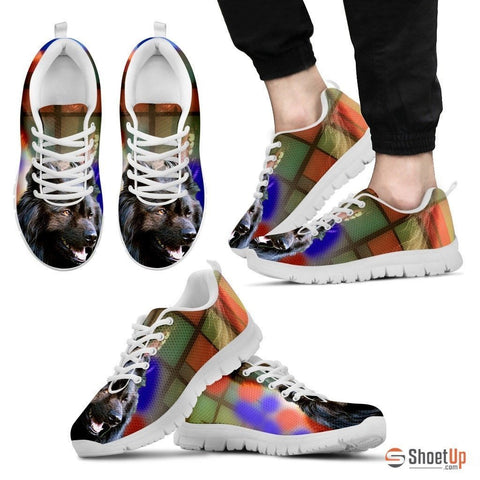 Belgian Sheepdog Dog Print Shoe For Men- Free Shipping