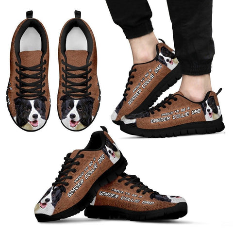 'Proud To Be A Border Collie Dad' Running Shoes-Father's Day Special