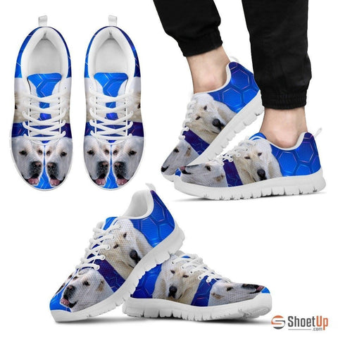 Cool 'Central Asian Shepherd Dog' (White/Black) Running Shoes For Men-Free Shipping