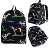 Whippet Dog Print Backpack-Express Shipping