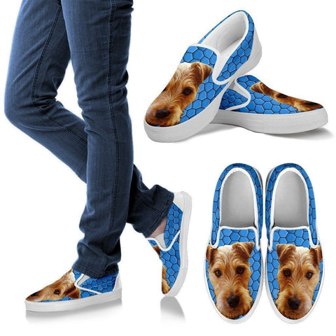 Lakeland Terrier Dog Print Slip Ons For Women-Express Shipping