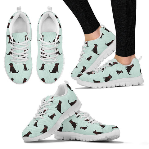 Labrador Pattern Print Sneakers For Women- Express Shipping