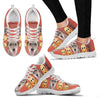 Irish Wolfhound Happy Halloween Print Running Shoes For Kids/Women-Free Shipping