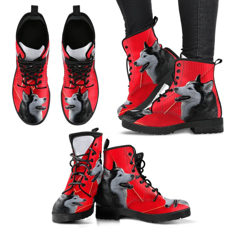 Valentine's Day Special-Siberian Husky Print Boots For Women-Free Shipping