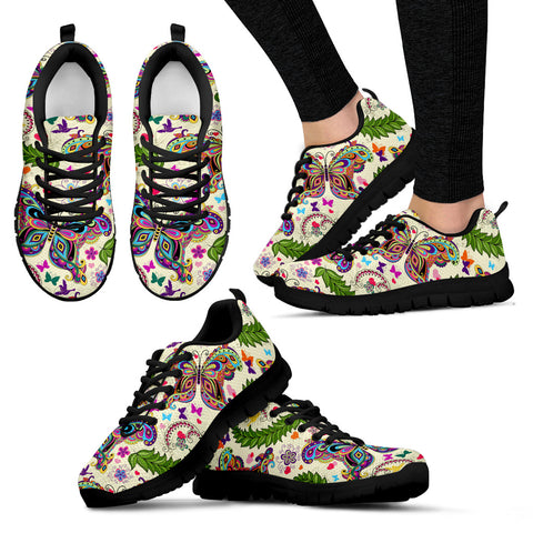 Colorful Butterfly Women's Sneakers