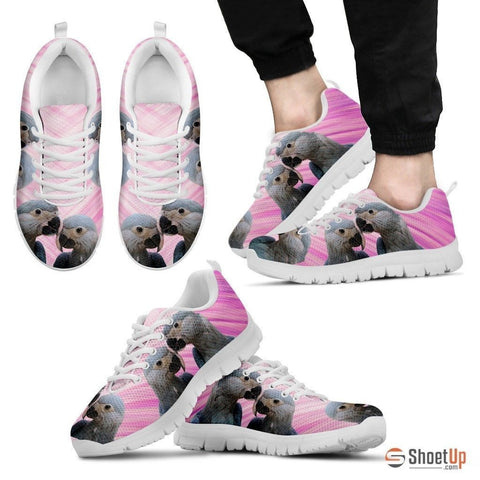 Spix's Macaw Printed (Black/White) Running Shoes For Men-Free Shipping Limited Edition