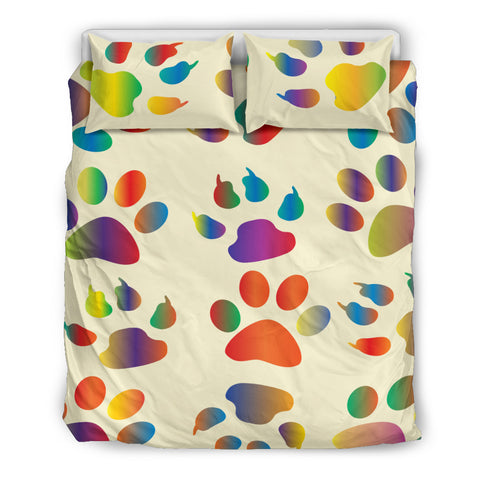 Dog Paw Art Bedding Set