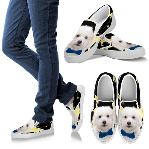 Coton De Tulear Print Running Slip Ons For Women- Express Shipping