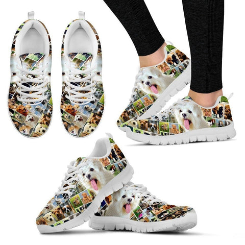 Lovely Maltese Print-Running Shoes For Women-Express Shipping