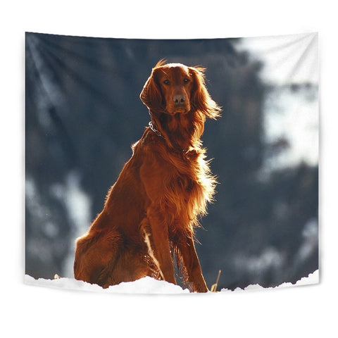 Lovely Irish Setter Dog Print Tapestry-Free Shipping