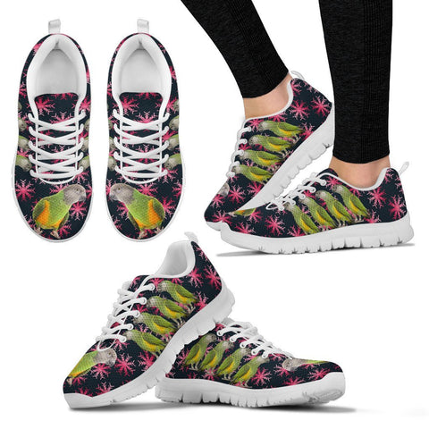 Senegal Parrot Print Christmas Running Shoes For Women-Free Shipping