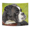 Boxer Dog Dotted Art Print Tapestry-Free Shipping