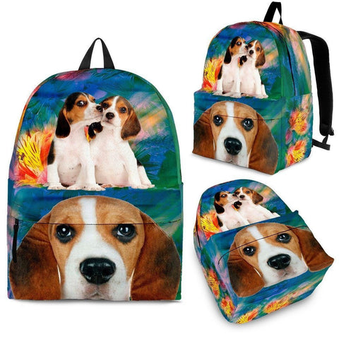 Beagle Dog Print Backpack-Express Shipping