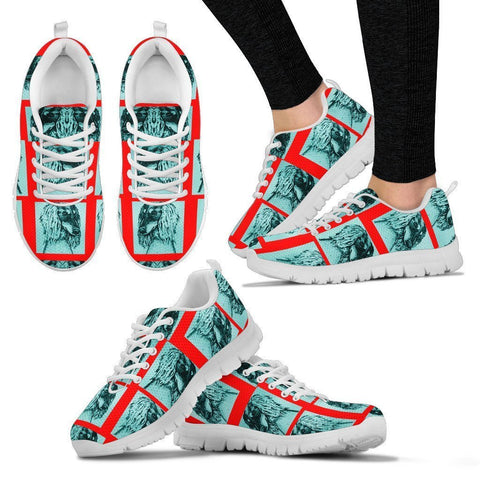 Saluki Dog Pattern Print Sneakers For Women- Express Shipping