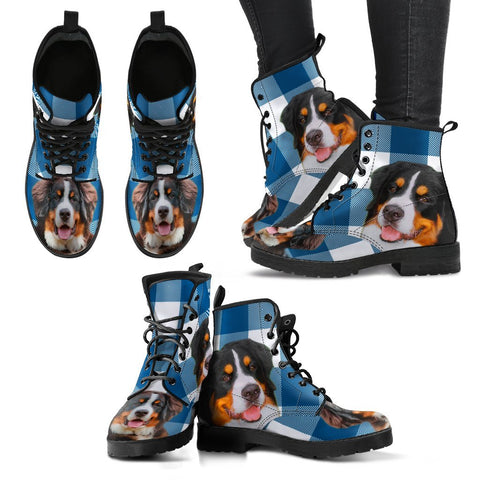 New Bernese Mountain Dog Print Boots For Women- Free Shipping