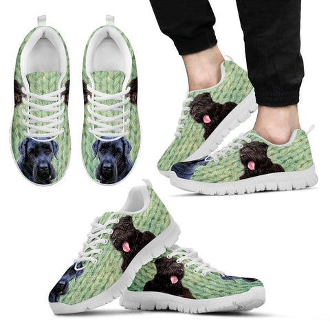 Black Russian Terrier Print- (Black/White) Running Shoes For Men-Express Shipping