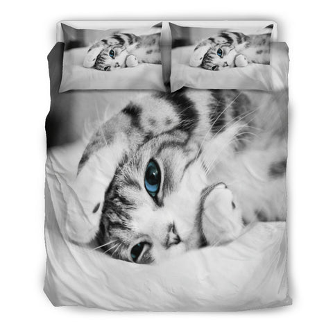 Cute Cat Lovers Doona Bedding Set - 3 Piece