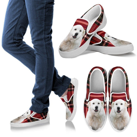 Kuvasz Dog Print Slip Ons For Women-Express Shipping