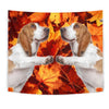 Lovely Basset Hound Print Tapestry-Free Shipping