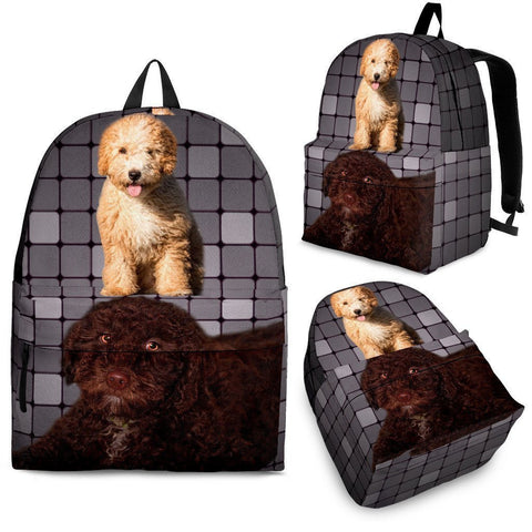 Spanish Water Dog Print Backpack-Express Shipping