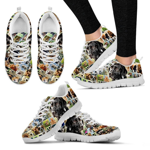 Lovely Black Labrador Print-Running Shoes For Women-Express Shipping