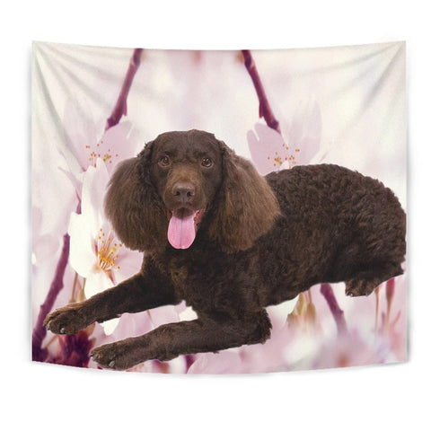 American Water Spaniel Print Tapestry-Free Shipping